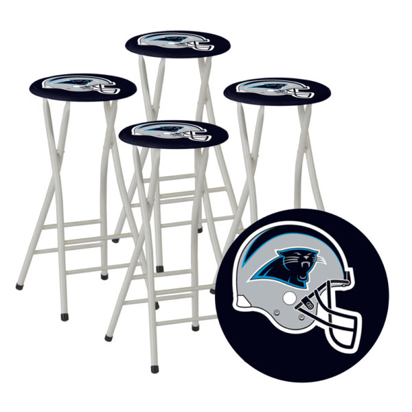CAROLINA PANTHERS- 30" Padded Bar Stools - Set of (4) (Closeout)