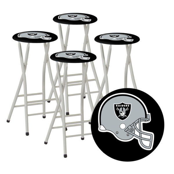 RAIDERS- 30" Padded Bar Stools - Set of (4) (Closeout)
