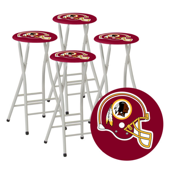 WASHINGTON REDSKINS- 30" Padded Bar Stools - Set of (4) (Closeout)
