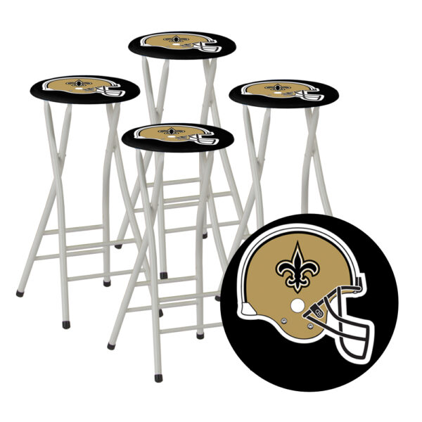 NEW ORLEANS SAINTS- 30" Padded Bar Stools - Set of (4) (Closeout)