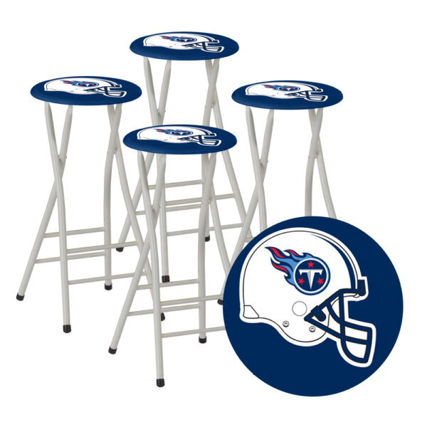 TENNESSEE TITANS- 30" Padded Bar Stools - Set of (4) (Closeout)