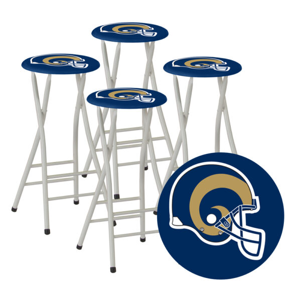 RAMS- 30" Padded Bar Stools - Set of (4) (Closeout)