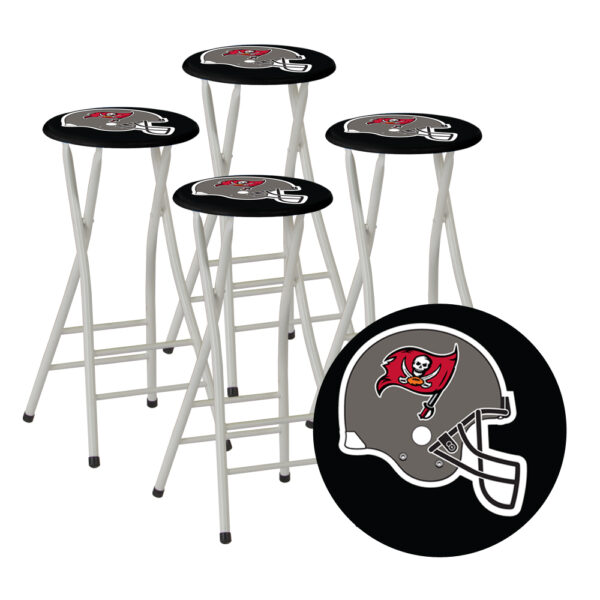 TAMPA BAY BUCCANEERS- 30" Padded Bar Stools - Set of (4) (Closeout)