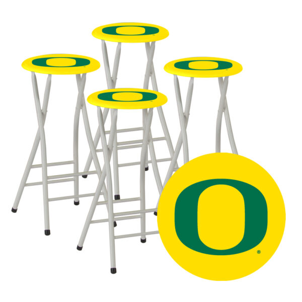OREGON DUCKS- 30" Padded Bar Stools - Set of (4) (Closeout)