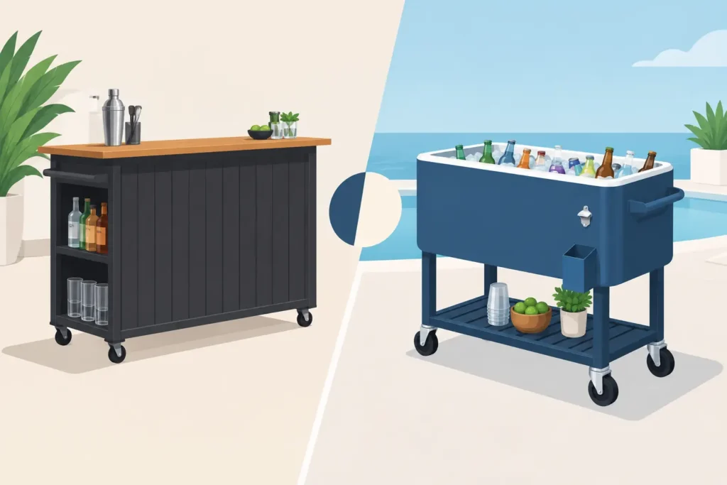 Portable Bar vs Cooler Cart: Which One Wins?