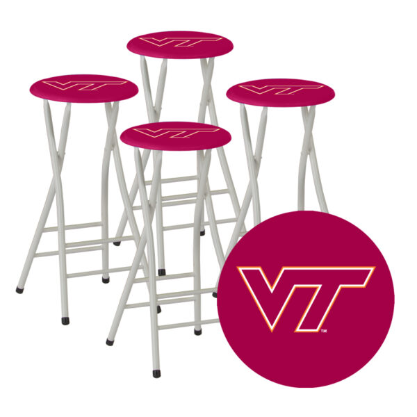 VIRGINIA TECH- 30" Padded Bar Stools - Set of (4) (Closeout)