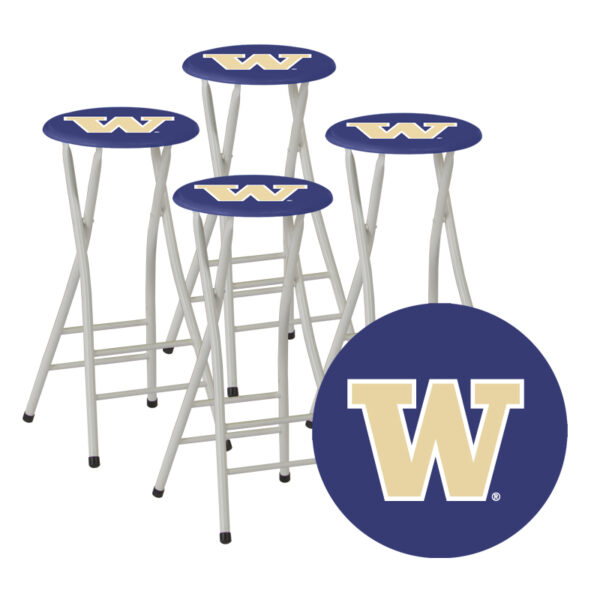 WASHINGTON HUSKIES- 30" Padded Bar Stools - Set of (4) (Closeout)