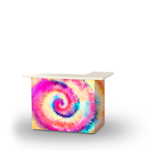 Tie Dye Unicorn Swirl - L-Shaped Portable Bar (Closeout)