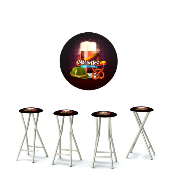 Oktoberfest - Bavarian - 30" Padded Bar Stools - Set of 4 (Closeout)