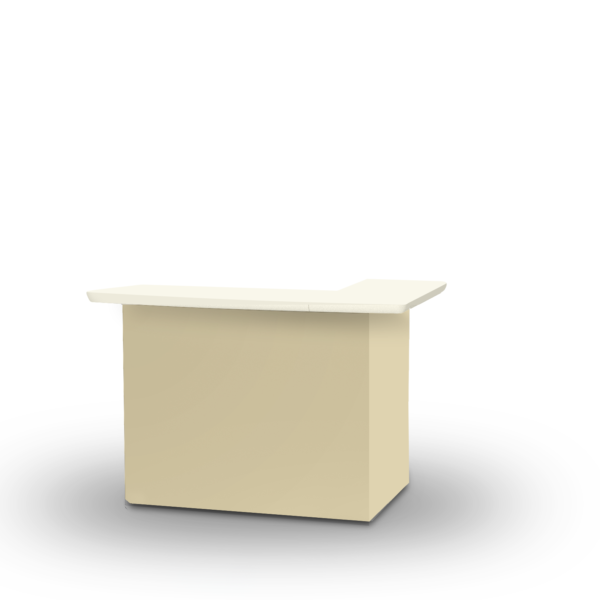 Solid Khaki Portable Pop-Up Bar - L-Shaped Portable Bar (Closeout)