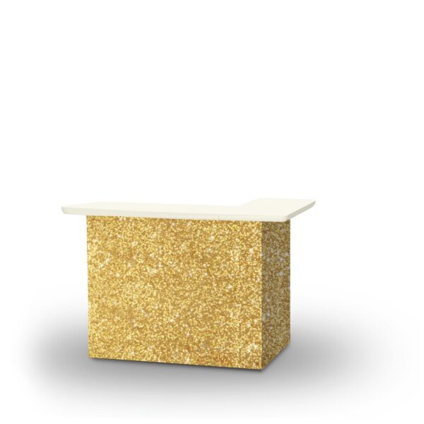 Glitter Me Gold - L-Shaped Portable Bar (Closeout)