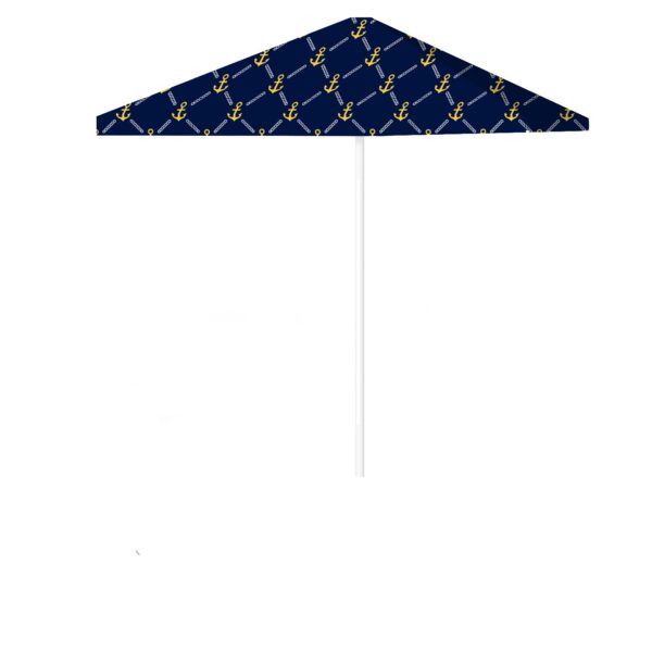 Anchors Away Navy/Gold/White - Square Umbrella (Closeout)