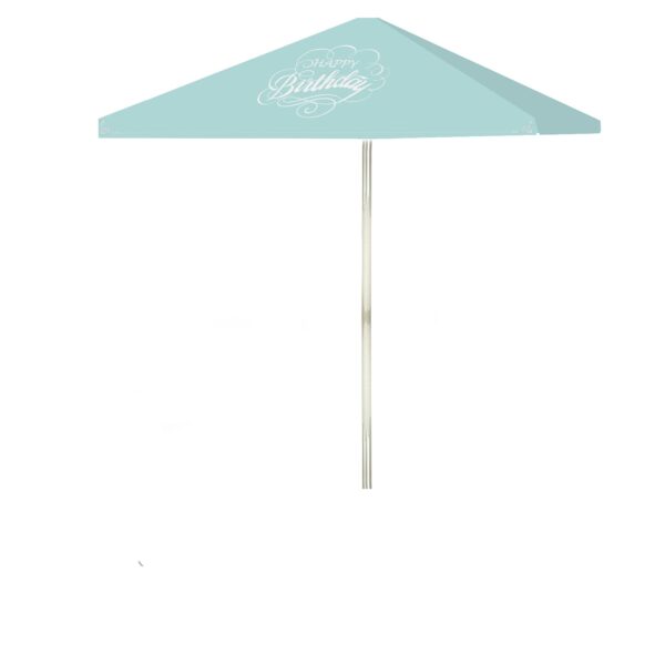 Birthday - Vintage Celebration - Square Umbrella (Closeout)