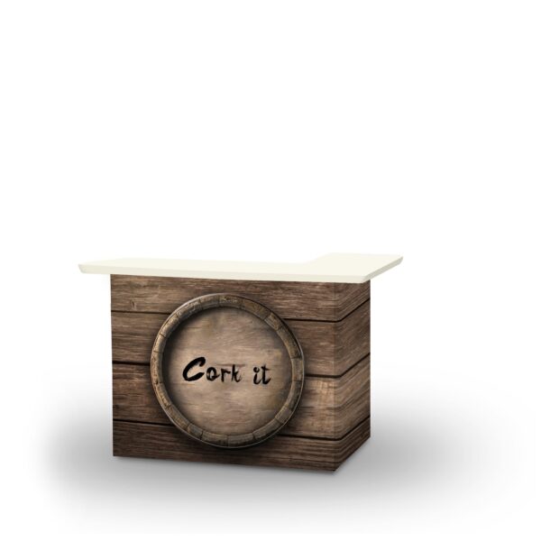 Cork it Portable Pop-Up Bar - L-Shaped Portable Bar (Closeout)