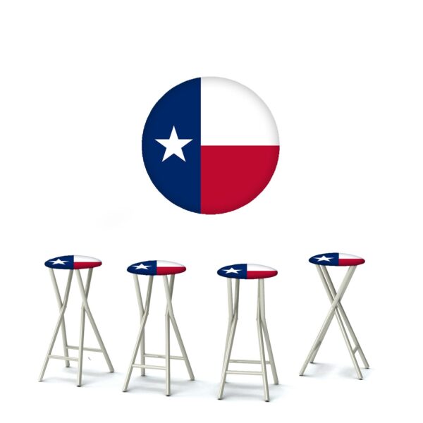 Flag Texas - 30" Padded Bar Stools - Set of 4 (Closeout)