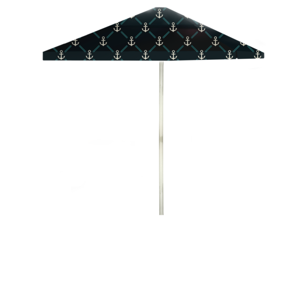 Anchors Away Grey/Teal/Navy - Square Umbrella (Closeout)