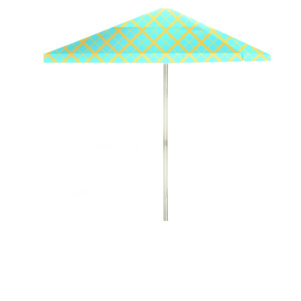 Caddy Plaid Mint Lemonade - Square Umbrella (Closeout)