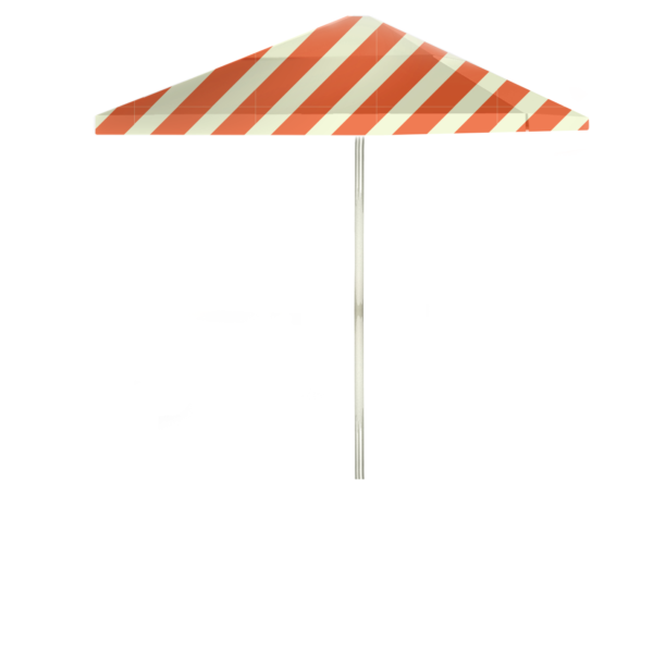 Candy Striper Orange Sherbet - Square Umbrella (Closeout)