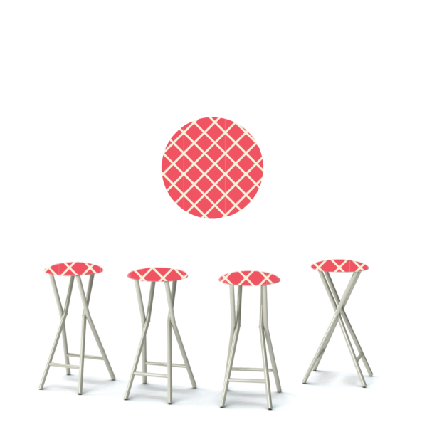 Diamond Bar - Watermelon - 30" Padded Bar Stools - Set of 4 (Closeout)