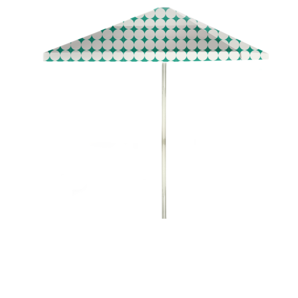 Diamonds & Dots - Teal/White - Square Umbrella (Closeout)