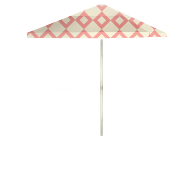 Diamonds Are Forever - Peach/Cream - Square Umbrella (Closeout)