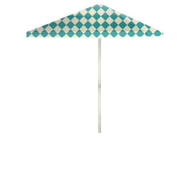 Take Me to the Races - Mint/Cream - Square Umbrella (Closeout)