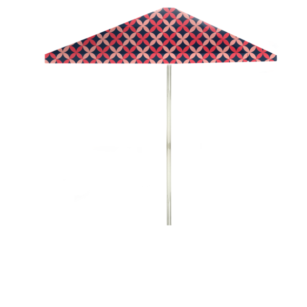 Vintage Floral - Pink/Salmon/Navy - Square Umbrella (Closeout)